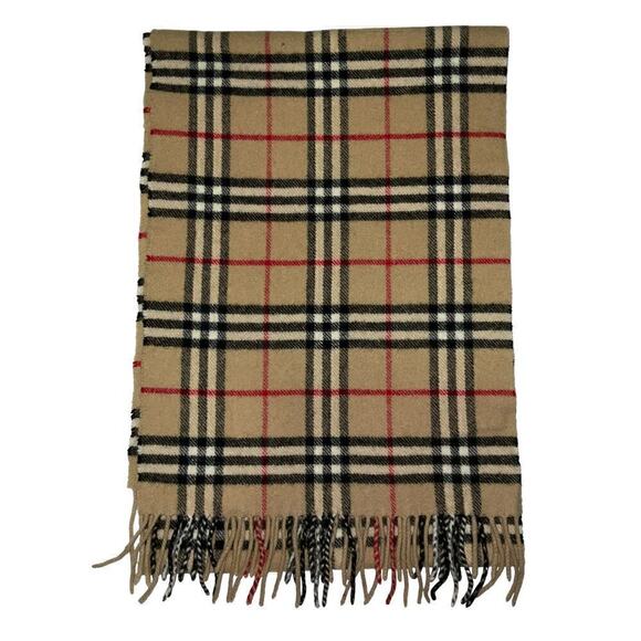 Vintage Burberrys of London Large 100% Lambswool Scarf Made in England - Picture 3 of 14